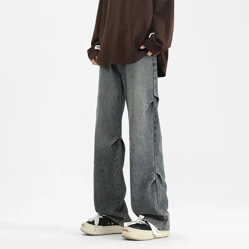PAINT STAIN Jeans Unisex Dark Purple-80