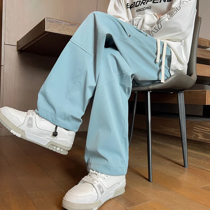 IGOI Casual Pants Unisex Navy Blue-19