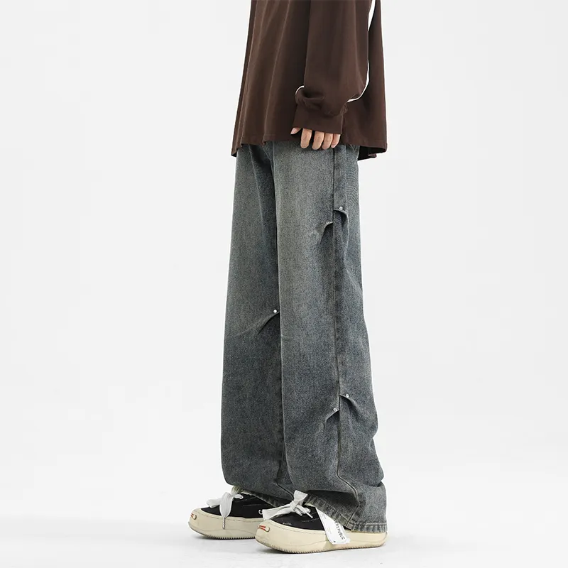 PAINT STAIN Jeans Unisex Dark Purple-81