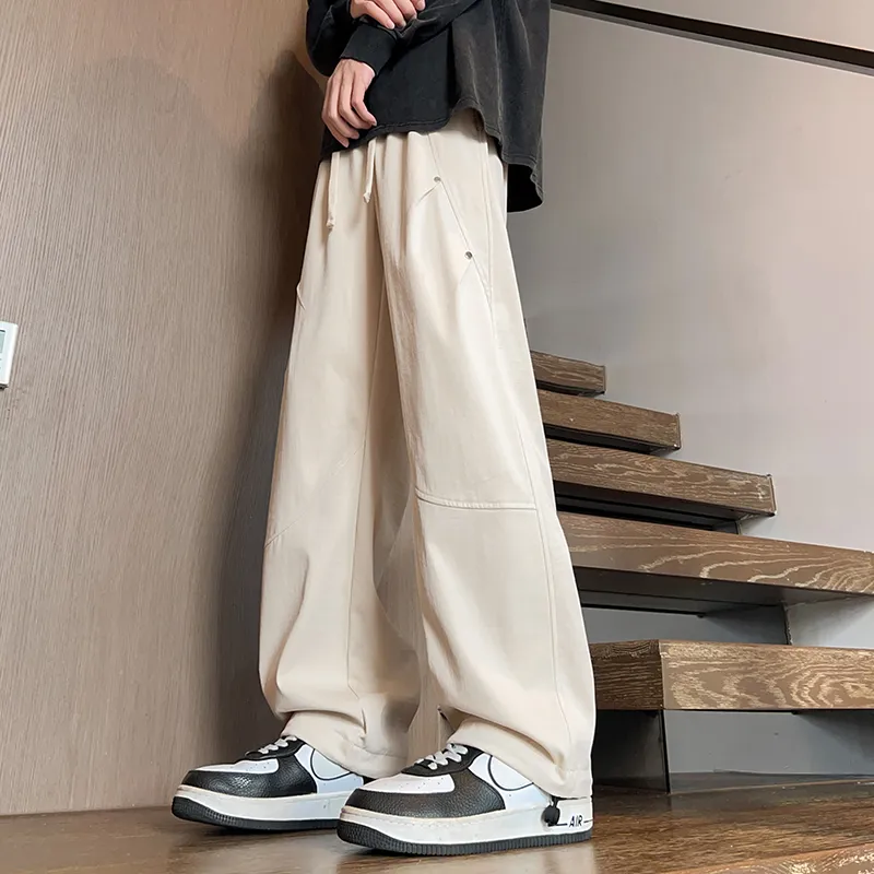 IGOI Casual Pants Unisex Navy Blue-9