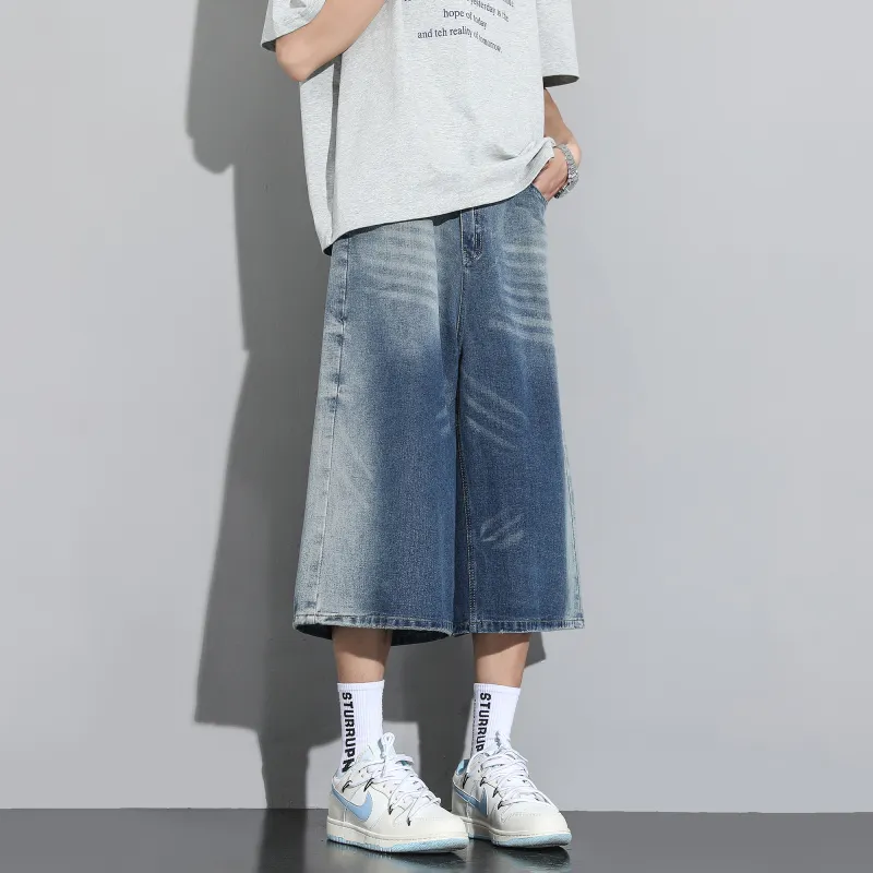 IGOI Denim Shorts Unisex Blue-4