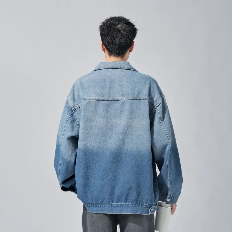 IGOI Denim Jacket Unisex Blue Sky And White Clouds-2