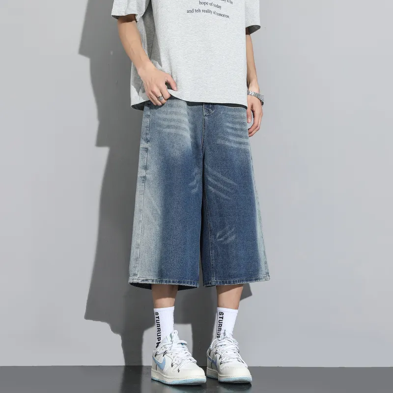 IGOI Denim Shorts Unisex Blue-3
