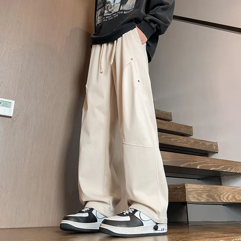 IGOI Casual Pants Unisex Navy Blue-8