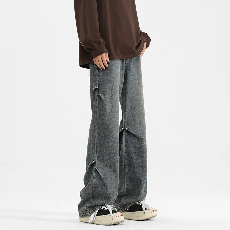 PAINT STAIN Jeans Unisex Dark Purple-85