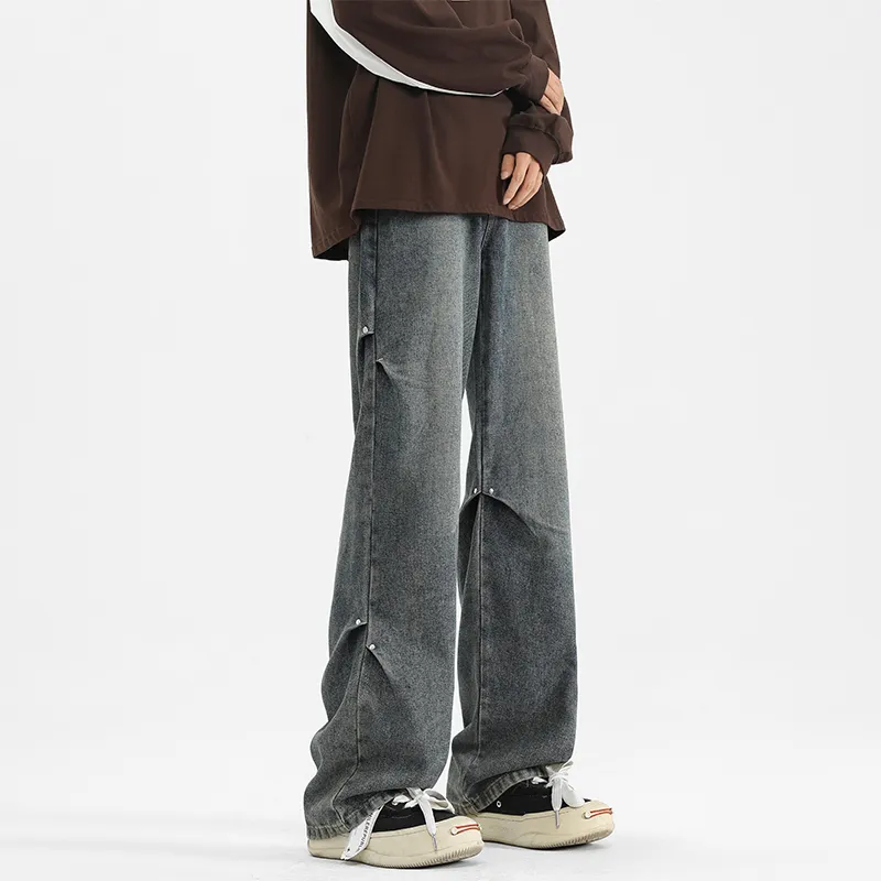 PAINT STAIN Jeans Unisex Dark Purple-84