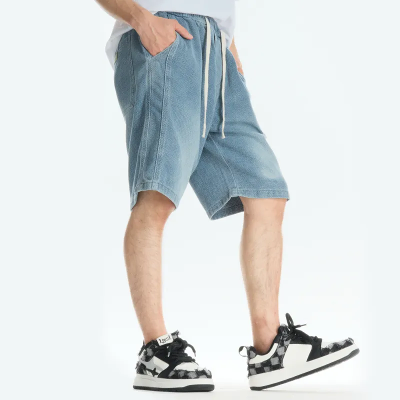 IGOI Denim Shorts Unisex Nostalgic Blue-12