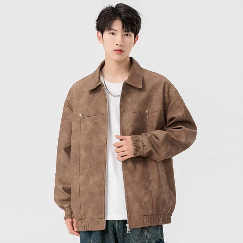 IGOI Jackets Coats Unisex Vintage Brown-6