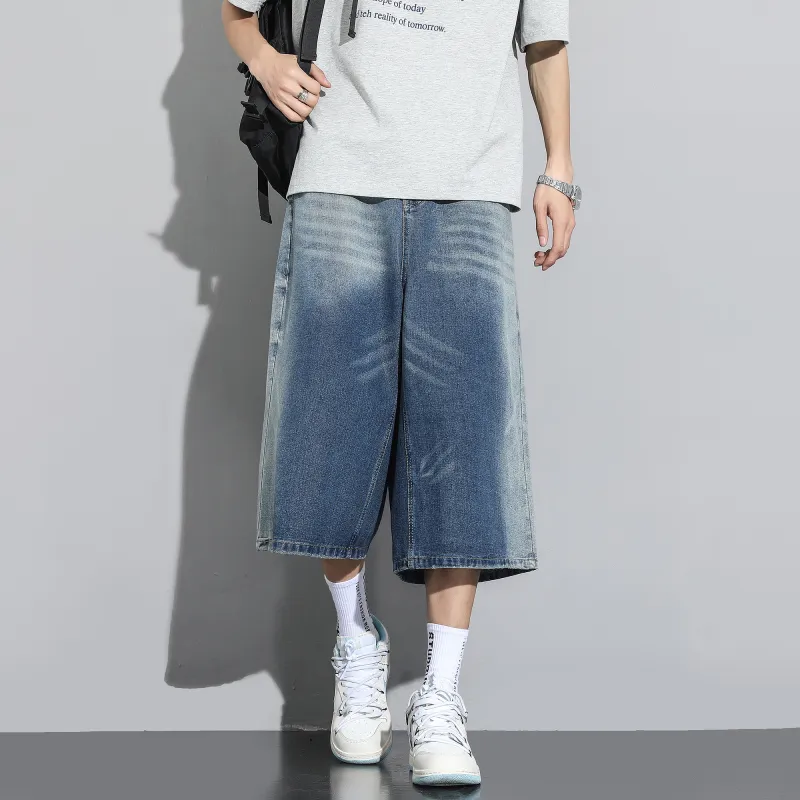 IGOI Denim Shorts Unisex Blue-6