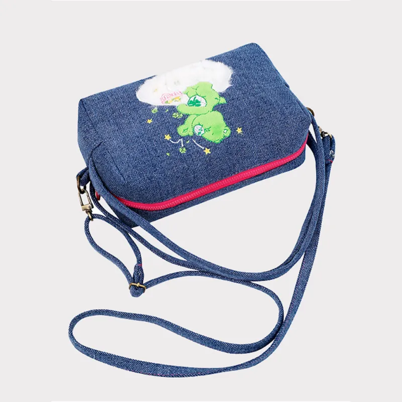 CAREBEARS Polyester Crossbody One Shoulder Handbag Regular Women's Pink/Green-5