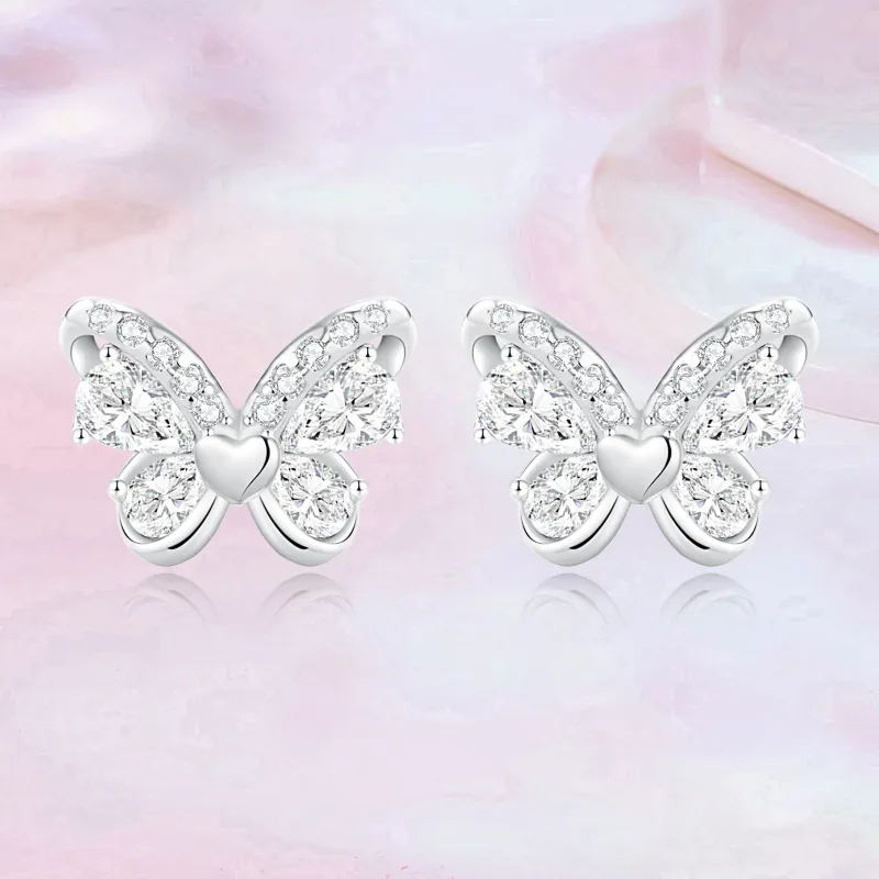 CAREBEARS S925 Silver Stud Earrings Women's-1