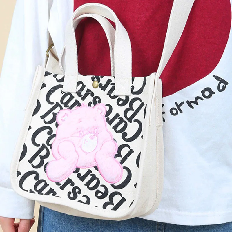 CAREBEARS Polyester Crossbody Handbag Women's Pink/Blue-1