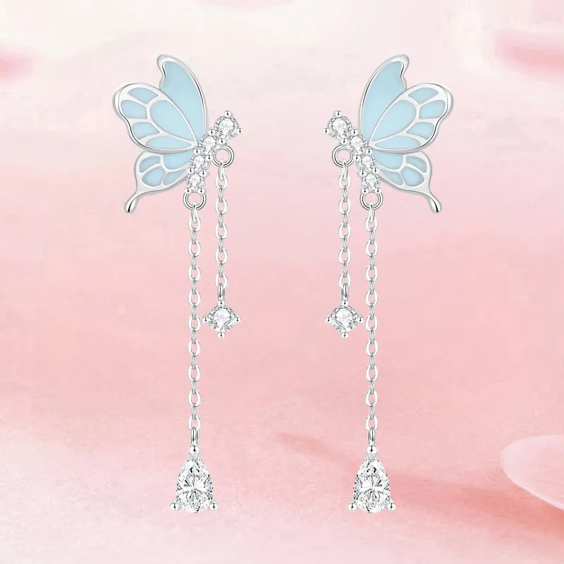 CAREBEARS S925 Silver Earrings Women's-1
