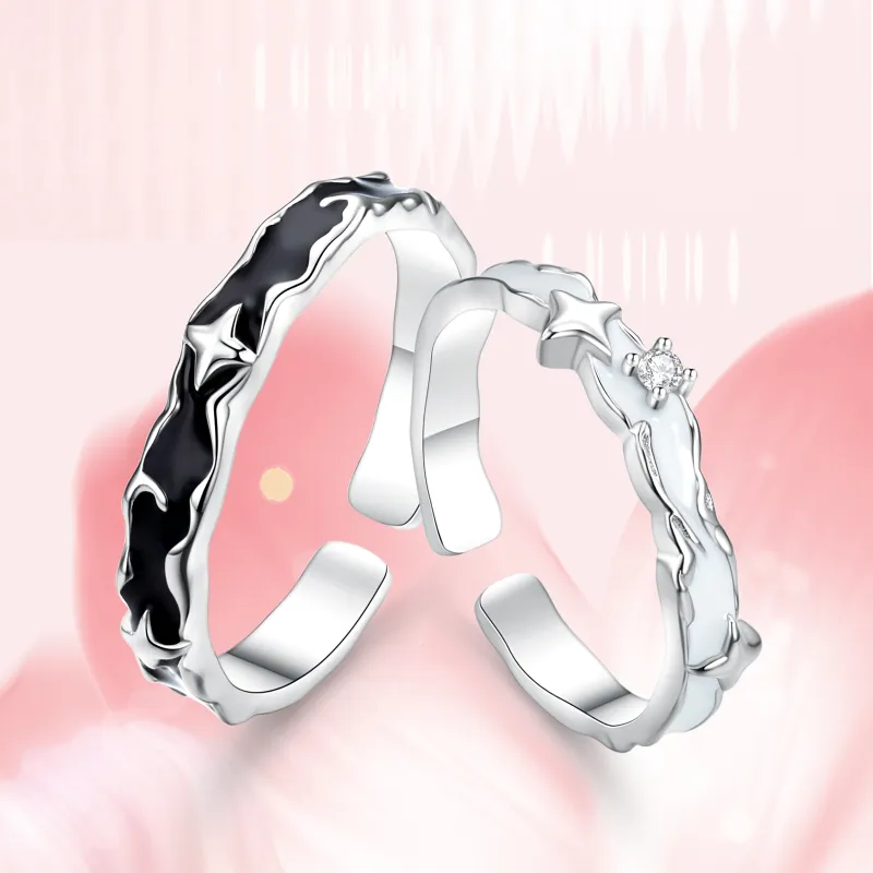 CAREBEARS S925 Silver/S999 Fine Silver Rings Unisex-4