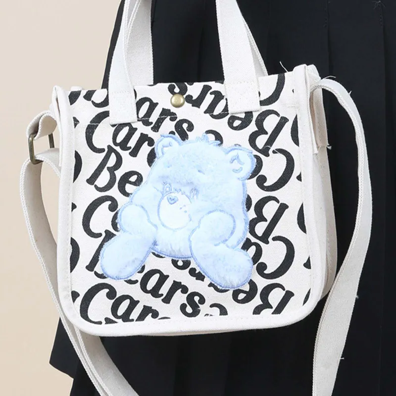 CAREBEARS Polyester Crossbody Handbag Women's Pink/Blue-8