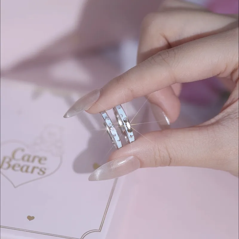 CAREBEARS S925 Silver Rings Unisex-2