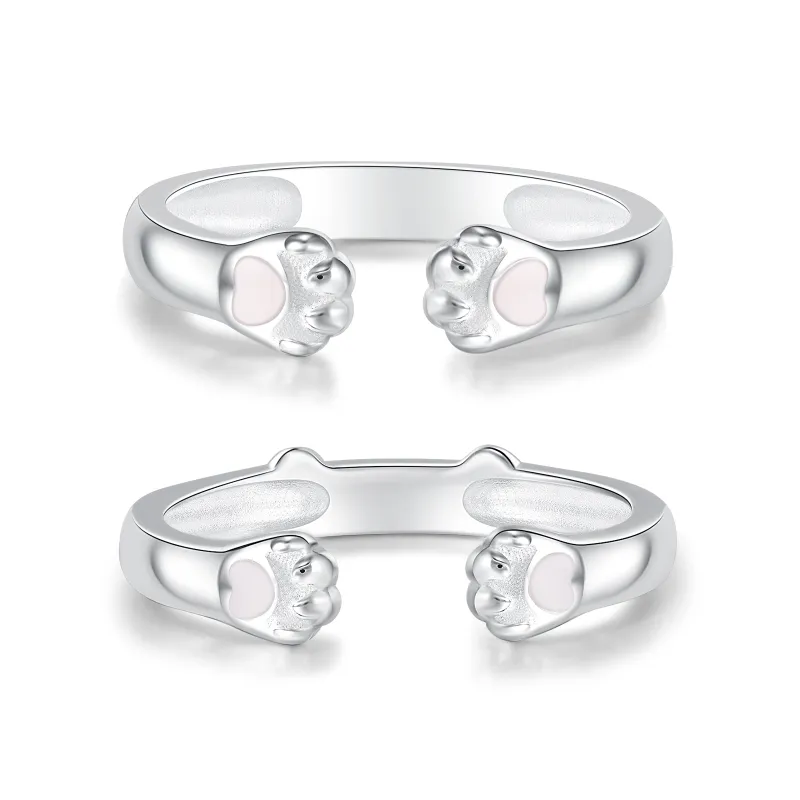 CAREBEARS S999 Fine Silver Rings Unisex-1