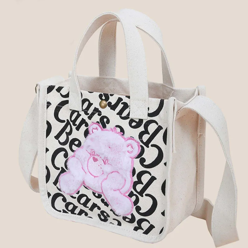 CAREBEARS Polyester Crossbody Handbag Women's Pink/Blue-3