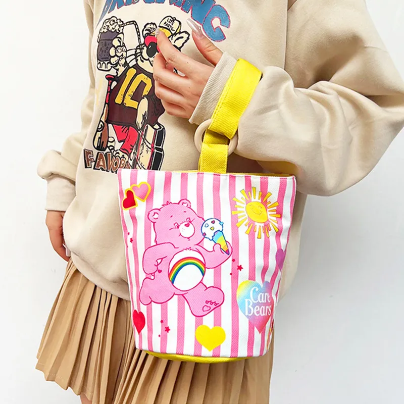 CAREBEARS Polyester Bucket Bag Handbag Women's Multicolor-2