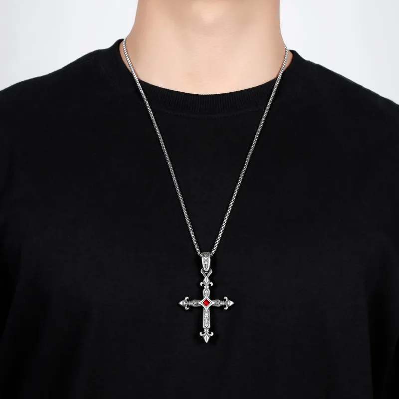 EVBEA Pure Tin Pendant Stainless Steel Necklaces Unisex-1