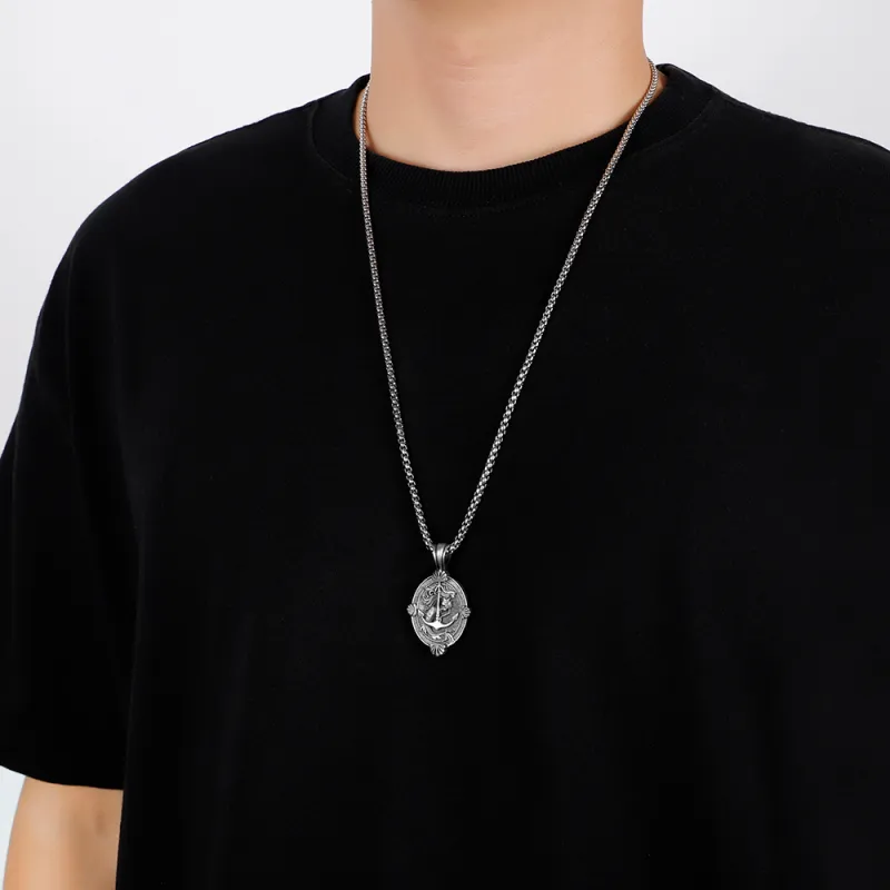 EVBEA Stainless Steel Necklaces Unisex Silver-4