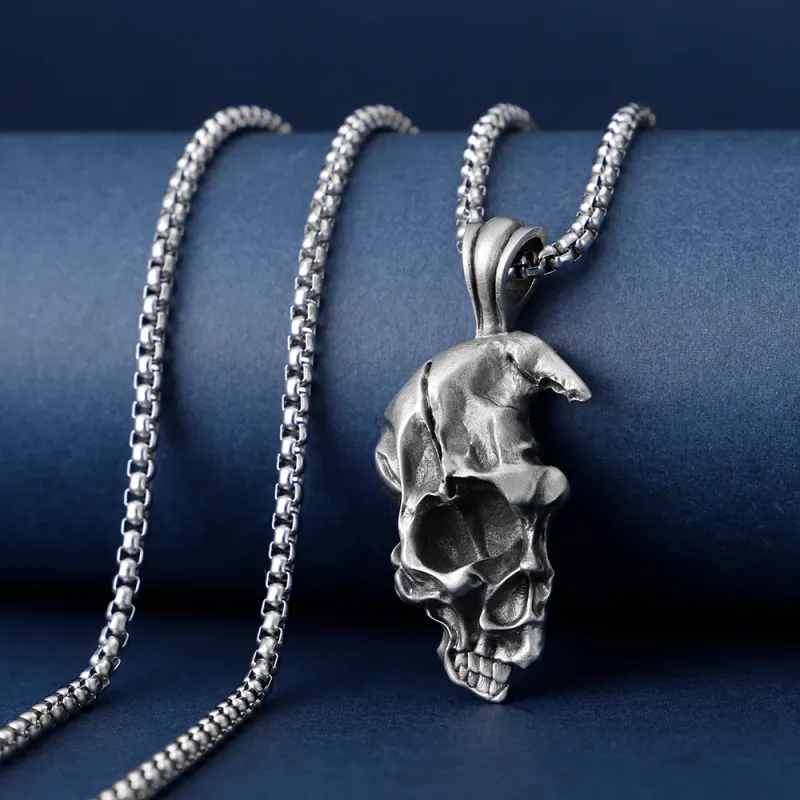EVBEA Pure Tin Stainless Steel Necklaces Men's-3