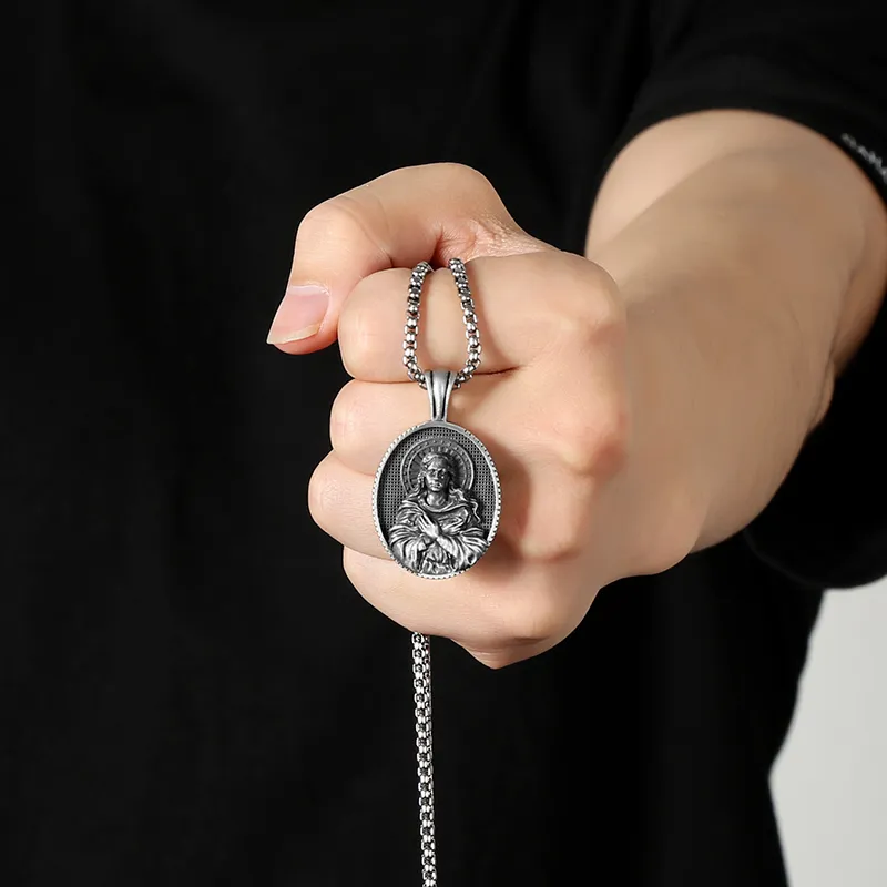 EVBEA Titanium Steel Necklaces Unisex-2