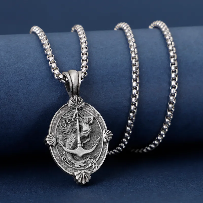 EVBEA Stainless Steel Necklaces Unisex Silver-1