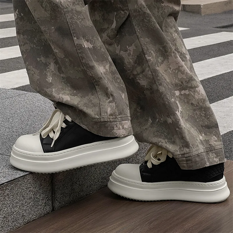 Hip Speed Low Top Skateboard Shoes Men's Black-4