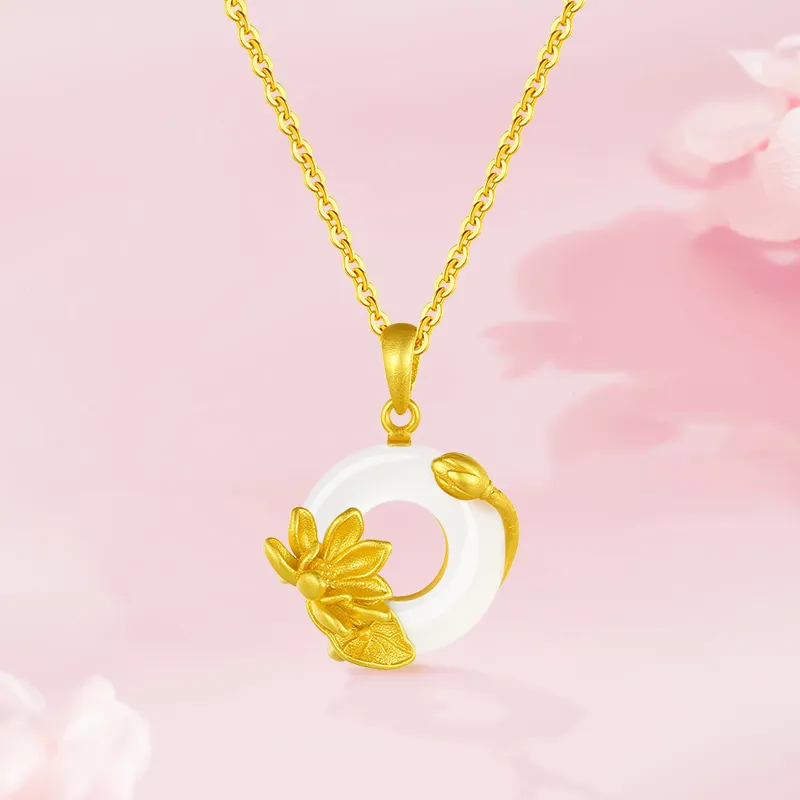 TIG Chalcedony Jade Necklaces Women's-1