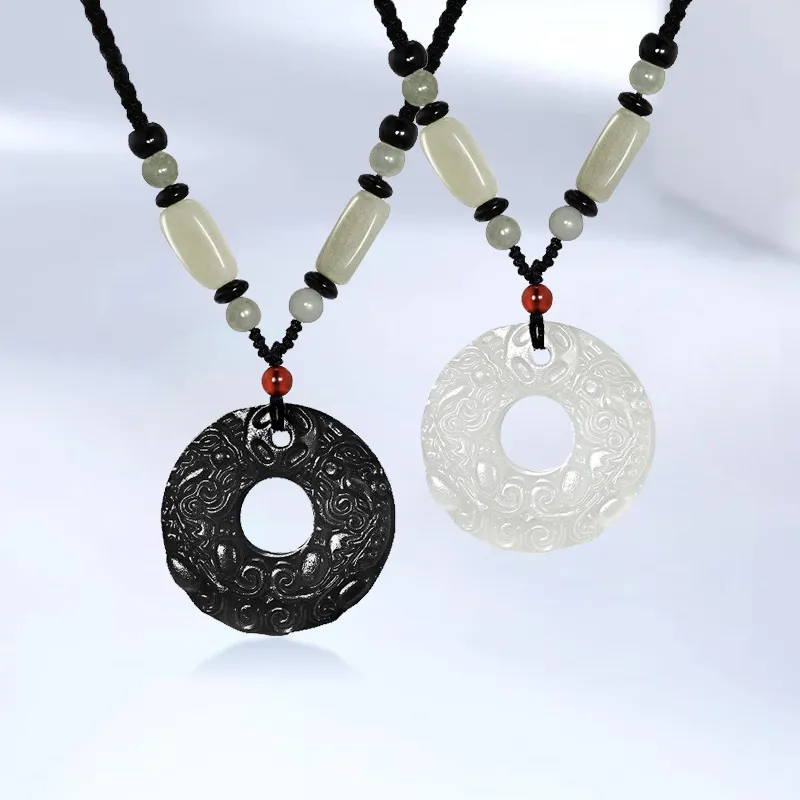 TIG Natural Chalcedony Necklaces Unisex-1