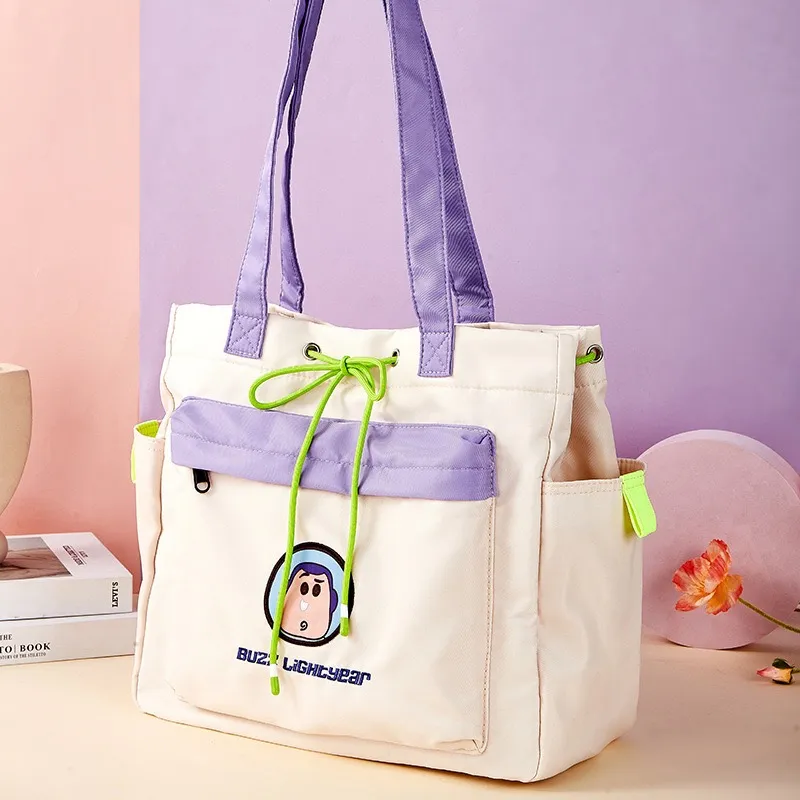 Limeworks Polyester Tote Bag, Shopping Bag, Shoulder Bag Unisex Ecru-1