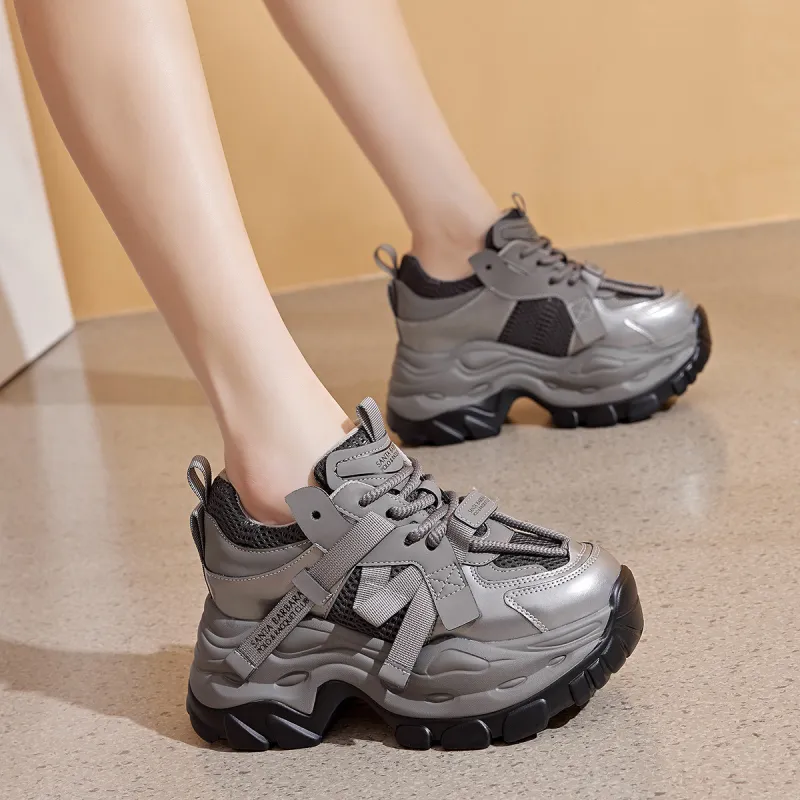 SANTA BARBARA POLO & RACQUET CLUB Breathable Low-Top Chunky Sneakers Women's-11