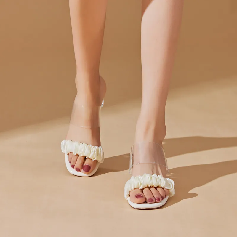 SANTA BARBARA POLO & RACQUET CLUB Slip-Resistant Slide Slippers Women's Ecru-12
