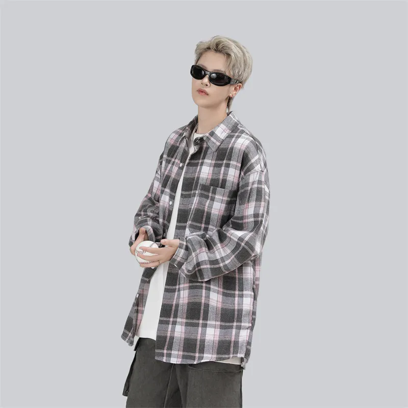 EGOU Long Sleeved Shirts Unisex-22