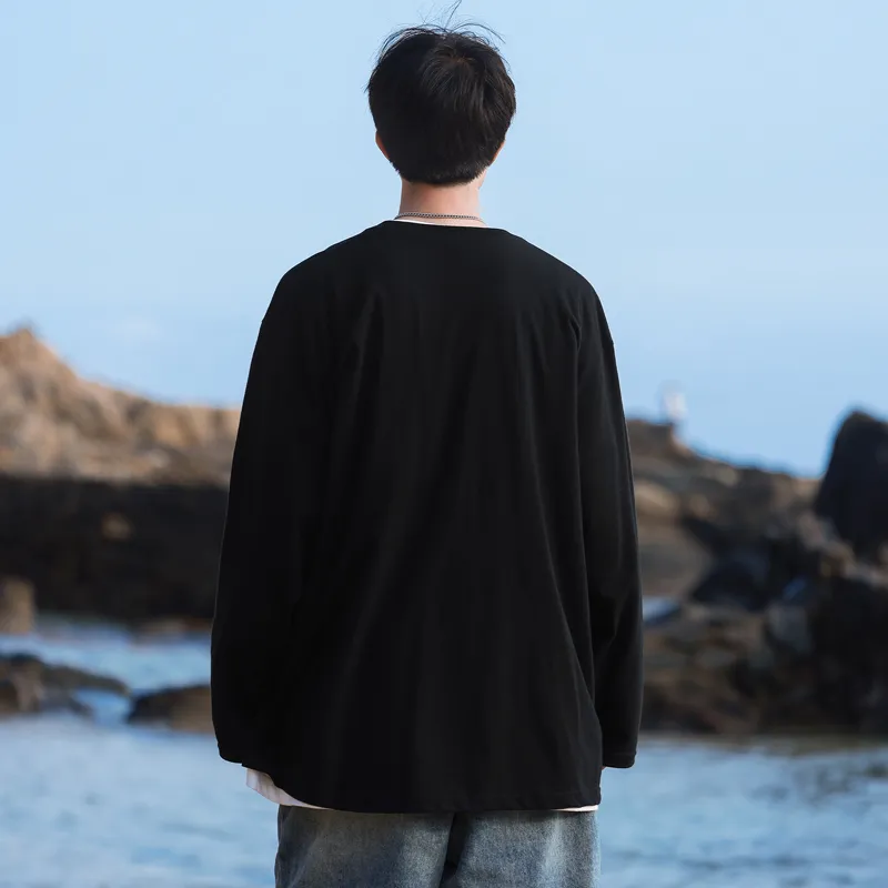 EGOU Long Sleeved T Shirt Unisex-5