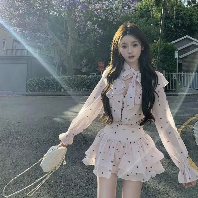 AFGGD Two Piece Skirt Sets Women's-5