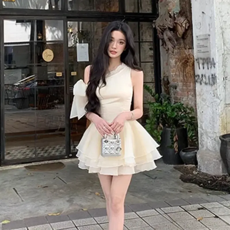 AFGGD Sleeveless Dress Women's Apricot-5