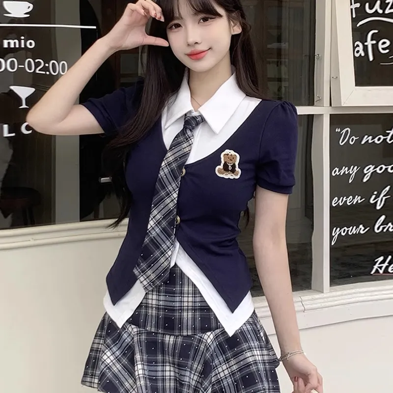 AFGGD Two Piece Skirt Sets Women's-2