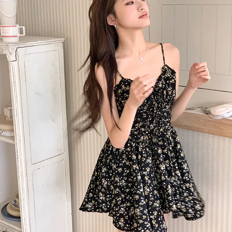 AFGGD Slip Dresses Women's Black-5
