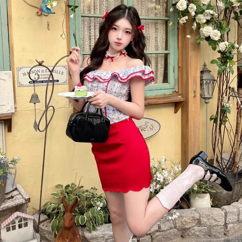 AFGGD Two Piece Skirt Sets Women's-3