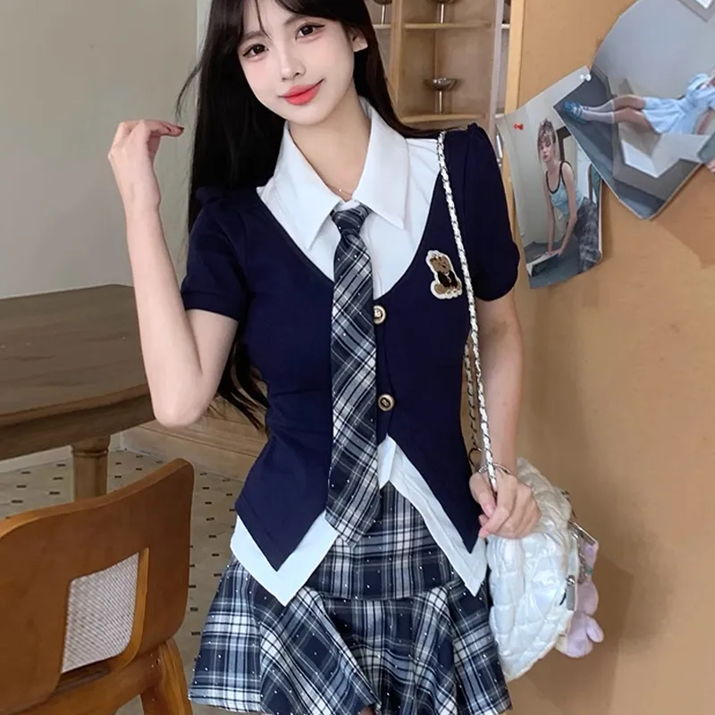 AFGGD Two Piece Skirt Sets Women's-3