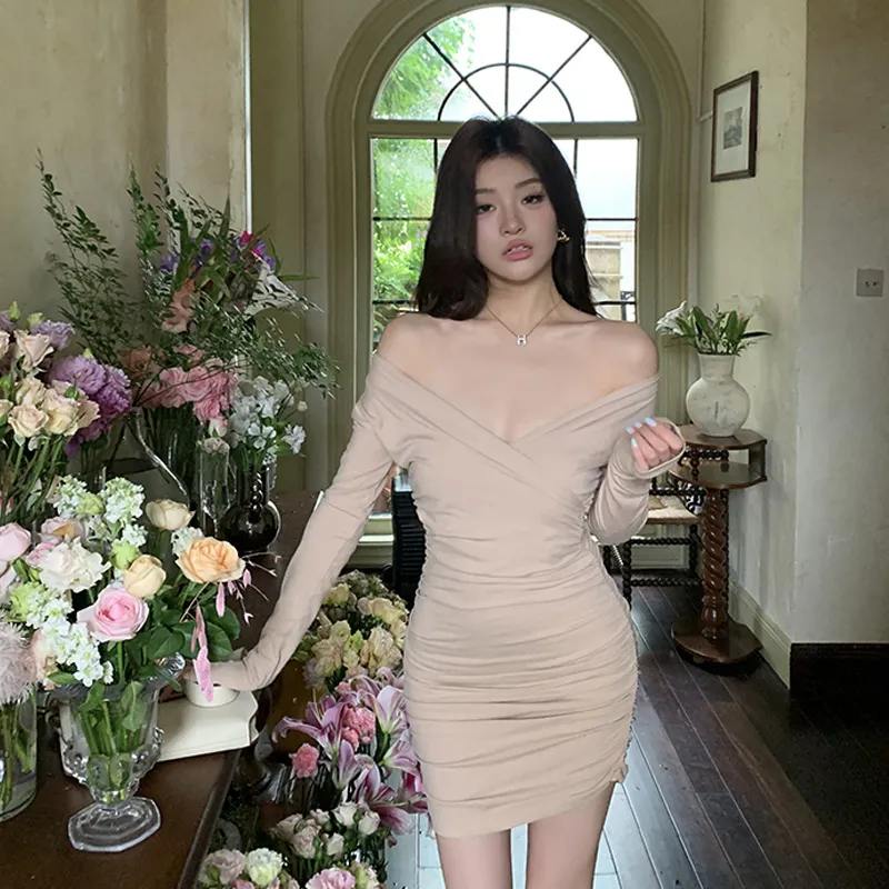 AFGGD Long-Sleeved Dresses Women's-7