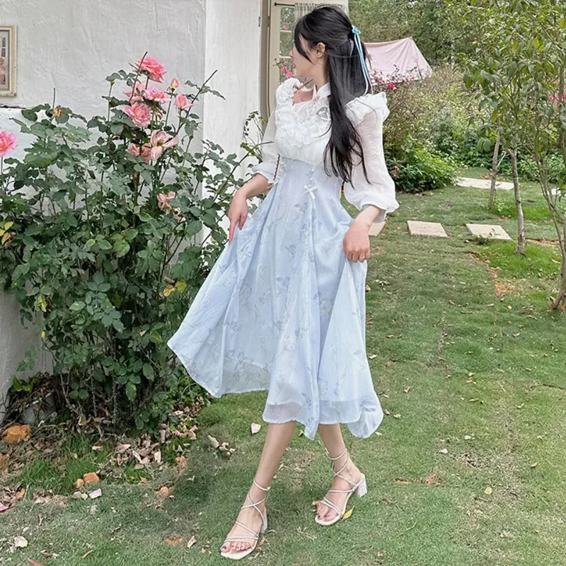 AFGGD Long Sleeved Dresses Women's Image Color-4