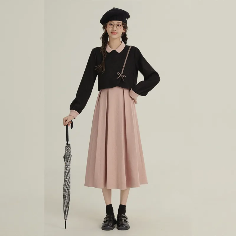 AFGGD Skirt Set Women's Image Color-5