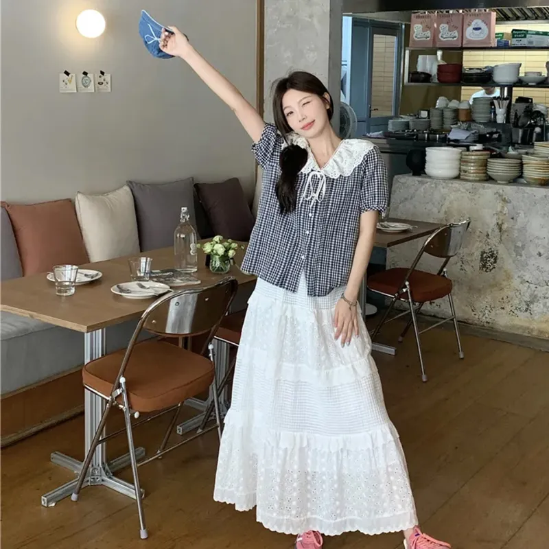 AFGGD Two Piece Skirt Sets Women's-3
