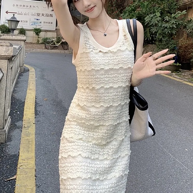 AFGGD Slip Dress Women's Apricot-3