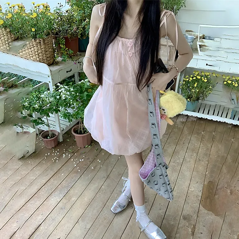 AFGGD Slip Dresses Women's Pink-5