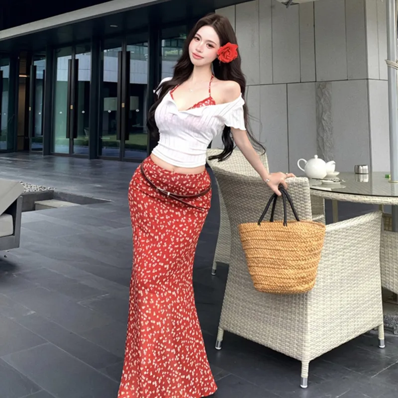 AFGGD Two Piece Skirt Sets Women's-3