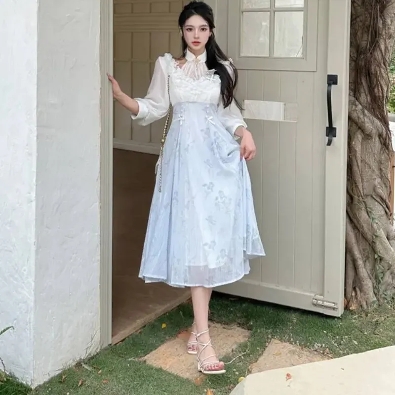 AFGGD Long Sleeved Dresses Women's Image Color-3